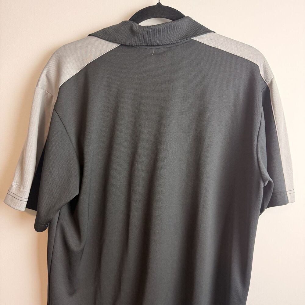 Ben Hogan Performance Polo Shirt Mens Medium Black Gray Golf Athletic - Picture 4 of 12